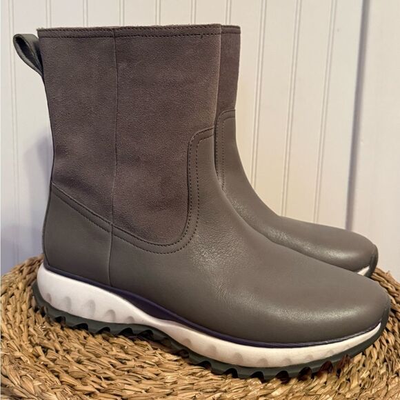 Cole Haan Women's ZG XC Mid Calf Boot Quiet Shade Mid-Calf Suede - 7.5 M - Picture 3 of 11